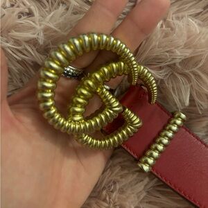Gucci red double G belt size 95.38 size 29